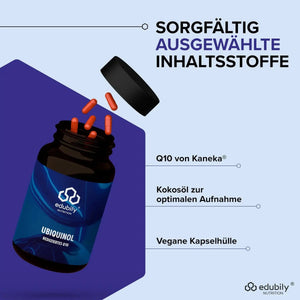 Ubiquinol Kapseln – Reduziertes Q10 von Kaneka® kaufen -  edubily Gesundheit  - Fitness Onlineshop