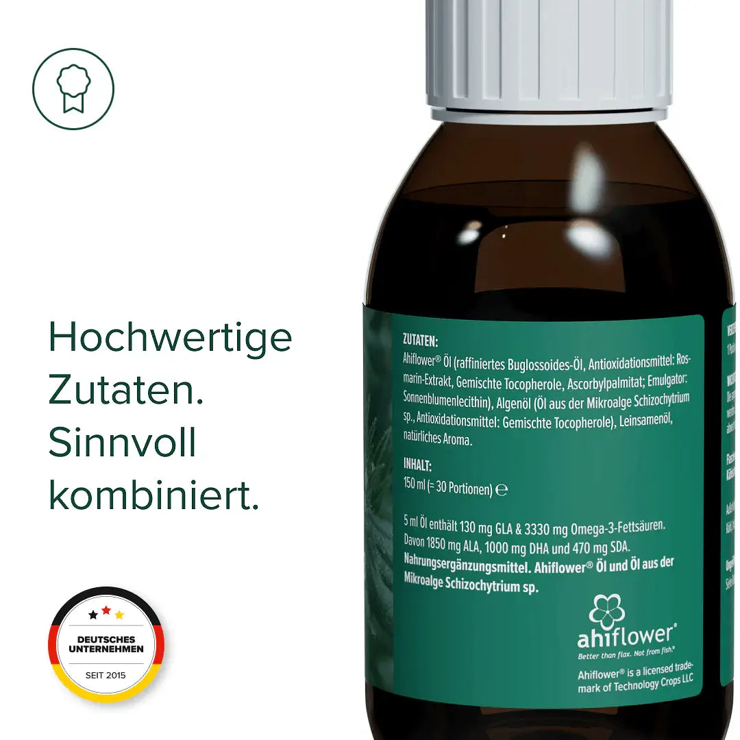 Veganes Omega-3 Öl kaufen -  edubily Omega 3  - Fitness Onlineshop