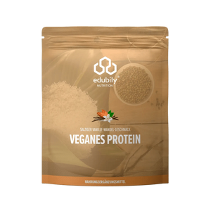Veganes Proteinpulver Salzige Vanille Mandel kaufen -  edubily Vegane Proteinpulver  - Fitness Onlineshop