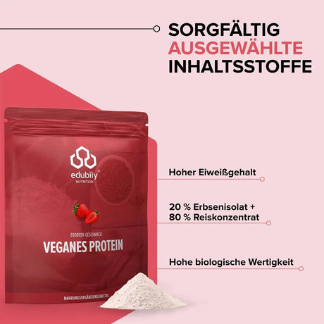 Veganes Proteinpulver kaufen -  edubily Vegane Proteinpulver  - Fitness Onlineshop