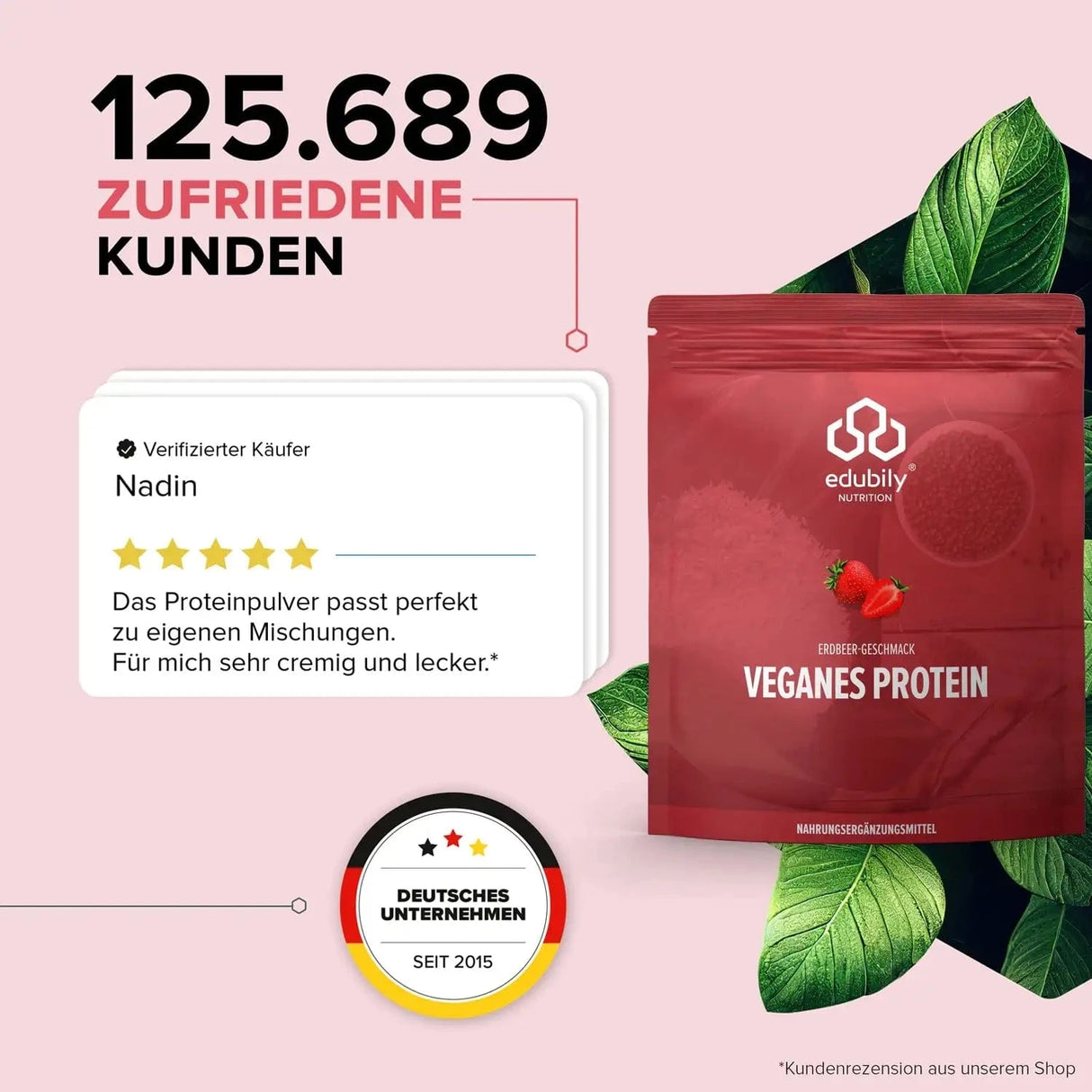 Veganes Proteinpulver kaufen -  edubily Vegane Proteinpulver  - Fitness Onlineshop