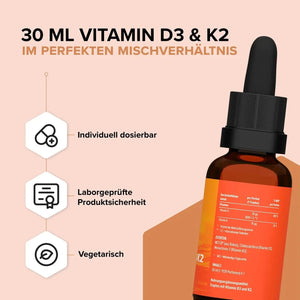 Vitamin D3 & K2 Tropfen 30 ml kaufen -  edubily Vitamine  - Fitness Onlineshop