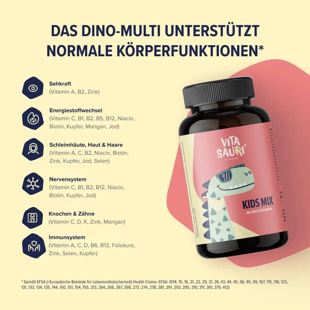 Vitasauri® Kids Mix kaufen -  edubily Vitamine  - Fitness Onlineshop