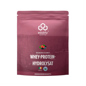 Whey-Hydrolysat Pulver aus Weidemilch Waldbeere kaufen -  edubily Whey Proteinpulver  - Fitness Onlineshop