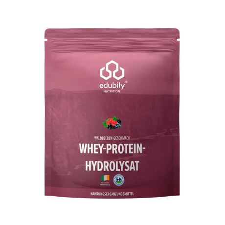 Whey-Hydrolysat Pulver aus Weidemilch Waldbeere kaufen -  edubily Whey Proteinpulver  - Fitness Onlineshop