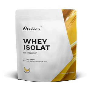 Whey-Isolat Pulver aus Weidemilch Banane kaufen -  edubily Whey Proteinpulver  - Fitness Onlineshop