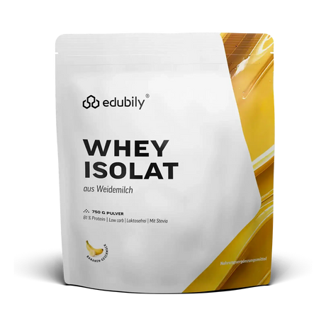 Whey-Isolat Pulver aus Weidemilch Banane kaufen -  edubily Whey Proteinpulver  - Fitness Onlineshop