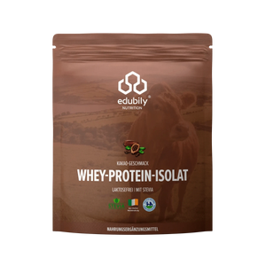 Whey-Isolat Pulver aus Weidemilch Kakao kaufen -  edubily Whey Proteinpulver  - Fitness Onlineshop