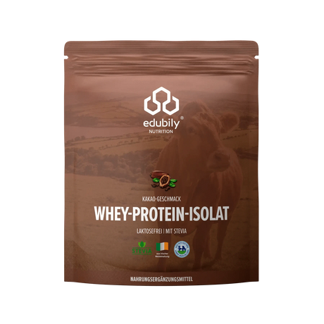 Whey-Isolat Pulver aus Weidemilch Kakao kaufen -  edubily Whey Proteinpulver  - Fitness Onlineshop