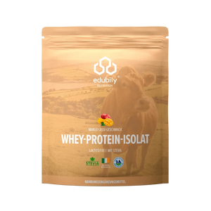 Whey-Isolat Pulver aus Weidemilch Mango-Lassi kaufen -  edubily Whey Proteinpulver  - Fitness Onlineshop