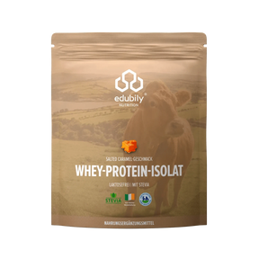 Whey-Isolat Pulver aus Weidemilch Salted Caramel kaufen -  edubily Whey Proteinpulver  - Fitness Onlineshop
