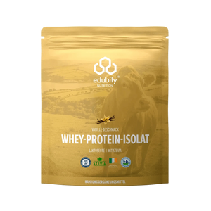 Whey-Isolat Pulver aus Weidemilch Vanille kaufen -  edubily Whey Proteinpulver  - Fitness Onlineshop