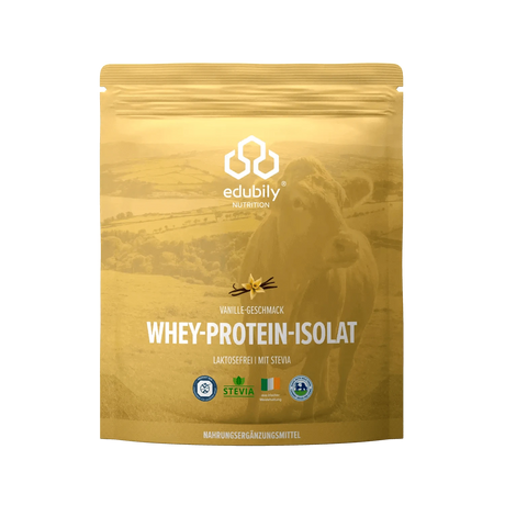 Whey-Isolat Pulver aus Weidemilch Vanille kaufen -  edubily Whey Proteinpulver  - Fitness Onlineshop