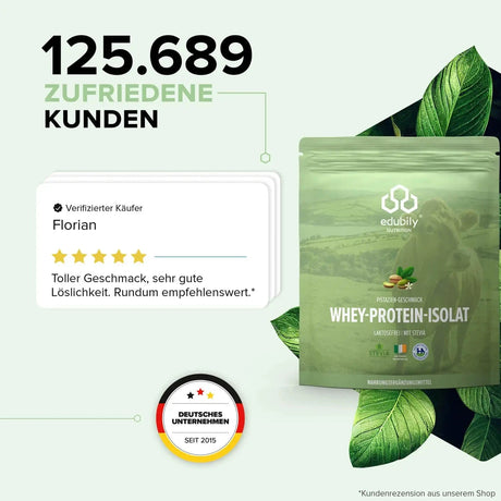 Whey-Isolat Pulver aus Weidemilch kaufen -  edubily Whey Proteinpulver  - Fitness Onlineshop