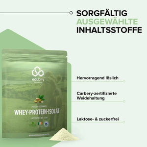 Whey-Isolat Pulver aus Weidemilch kaufen -  edubily Whey Proteinpulver  - Fitness Onlineshop