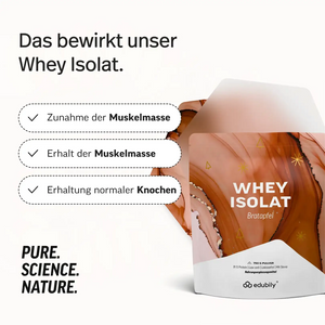Whey-Isolat Pulver aus Weidemilch kaufen -  edubily Whey Proteinpulver  - Fitness Onlineshop