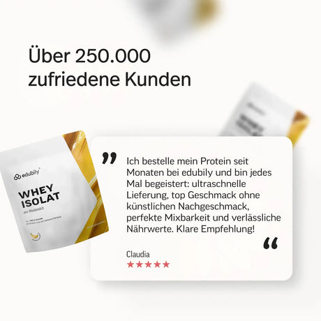 Whey-Isolat Pulver aus Weidemilch kaufen -  edubily Whey Proteinpulver  - Fitness Onlineshop