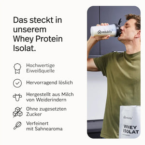 Whey-Isolat Pulver aus Weidemilch kaufen -  edubily Whey Proteinpulver  - Fitness Onlineshop