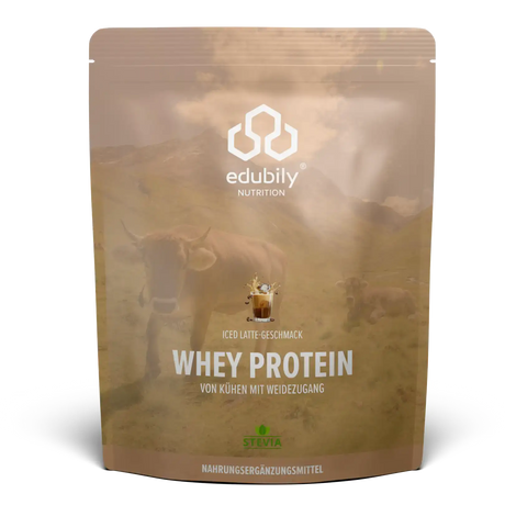 Whey Protein Konzentrat Iced Latte kaufen -  edubily Whey Proteinpulver  - Fitness Onlineshop