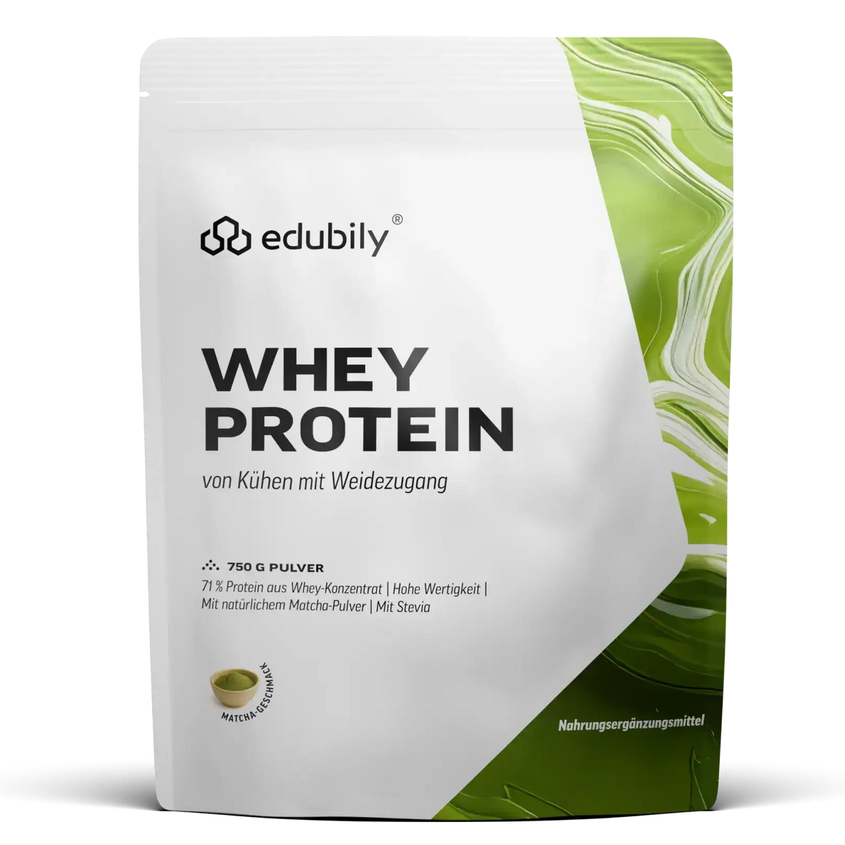 Whey Protein Konzentrat Macha kaufen -  edubily Whey Proteinpulver  - Fitness Onlineshop