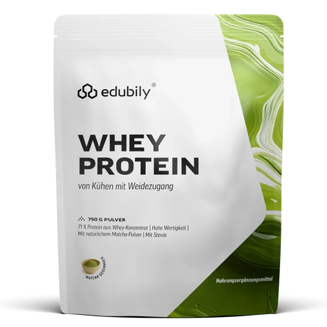 Whey Protein Konzentrat Macha kaufen -  edubily Whey Proteinpulver  - Fitness Onlineshop