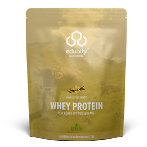 Whey Protein Konzentrat Vanille kaufen -  edubily Whey Proteinpulver  - Fitness Onlineshop