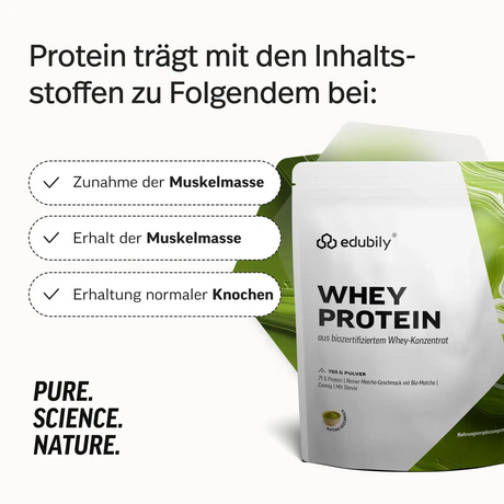 Whey Protein Konzentrat kaufen -  edubily Whey Proteinpulver  - Fitness Onlineshop