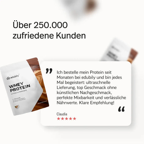 Whey Protein Konzentrat kaufen -  edubily Whey Proteinpulver  - Fitness Onlineshop