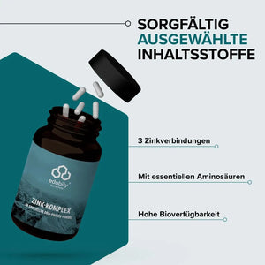 Zink-Komplex Kapseln kaufen -  edubily Zink  - Fitness Onlineshop
