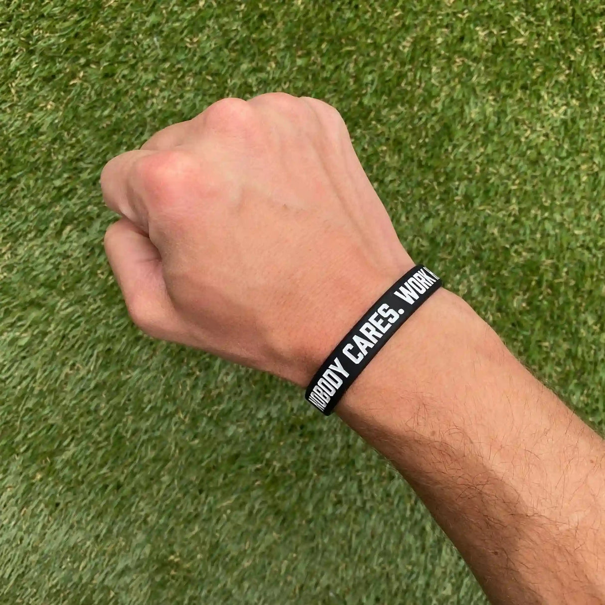NOBODY CARES. WORK HARDER. Buy a wristband - Elite Athletic Gear Wristbands - Fitness Online Store
