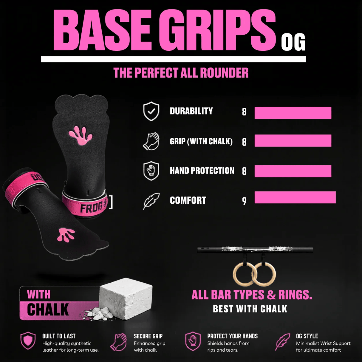 Frog Grips Base kaufen -  Frog Grips Gymnastics Grips  - Fitness Onlineshop