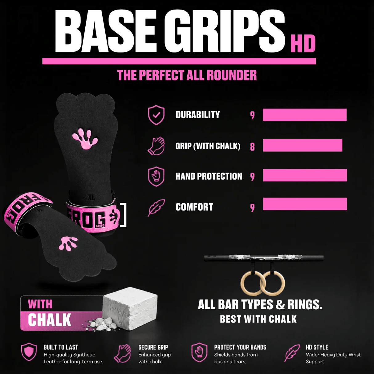 Frog Grips Base kaufen -  Frog Grips Gymnastics Grips  - Fitness Onlineshop