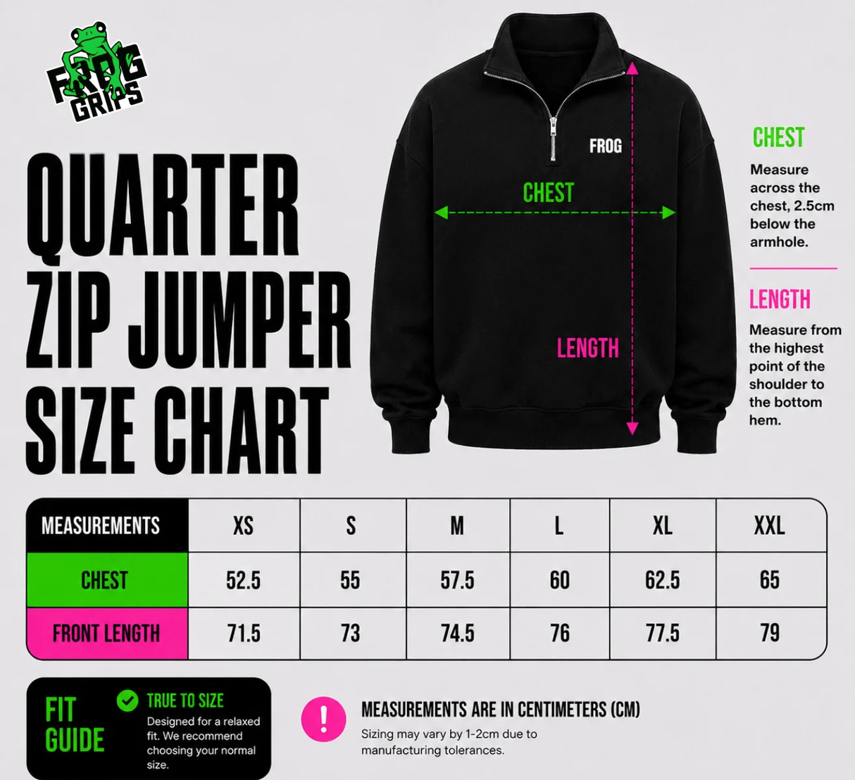 Frog Quarter Zips kaufen -  Frog Grips Oberteile Herren  - Fitness Onlineshop
