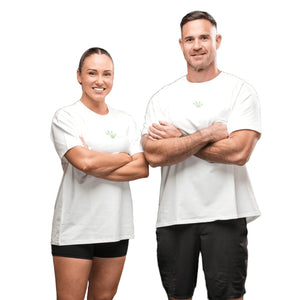 Frog Unisex Oversized T-Shirt Weiss/Grün / XXXL kaufen -  Frog Grips Oberteile Unisex  - Fitness Onlineshop