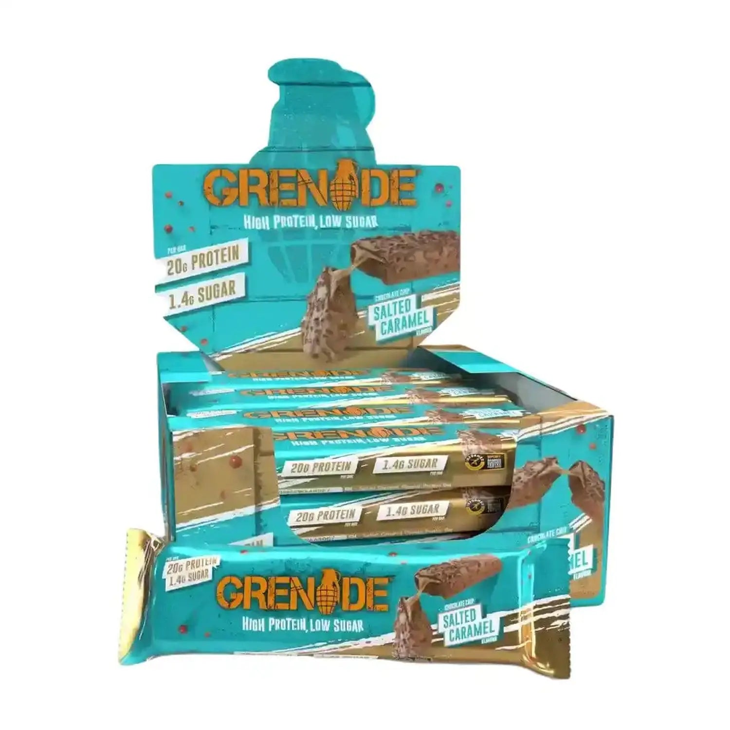 Grenade Grenade Protein Bar 12 x 60 g Chocolate Chip Salted Caramel kaufen bei HighPowered.ch