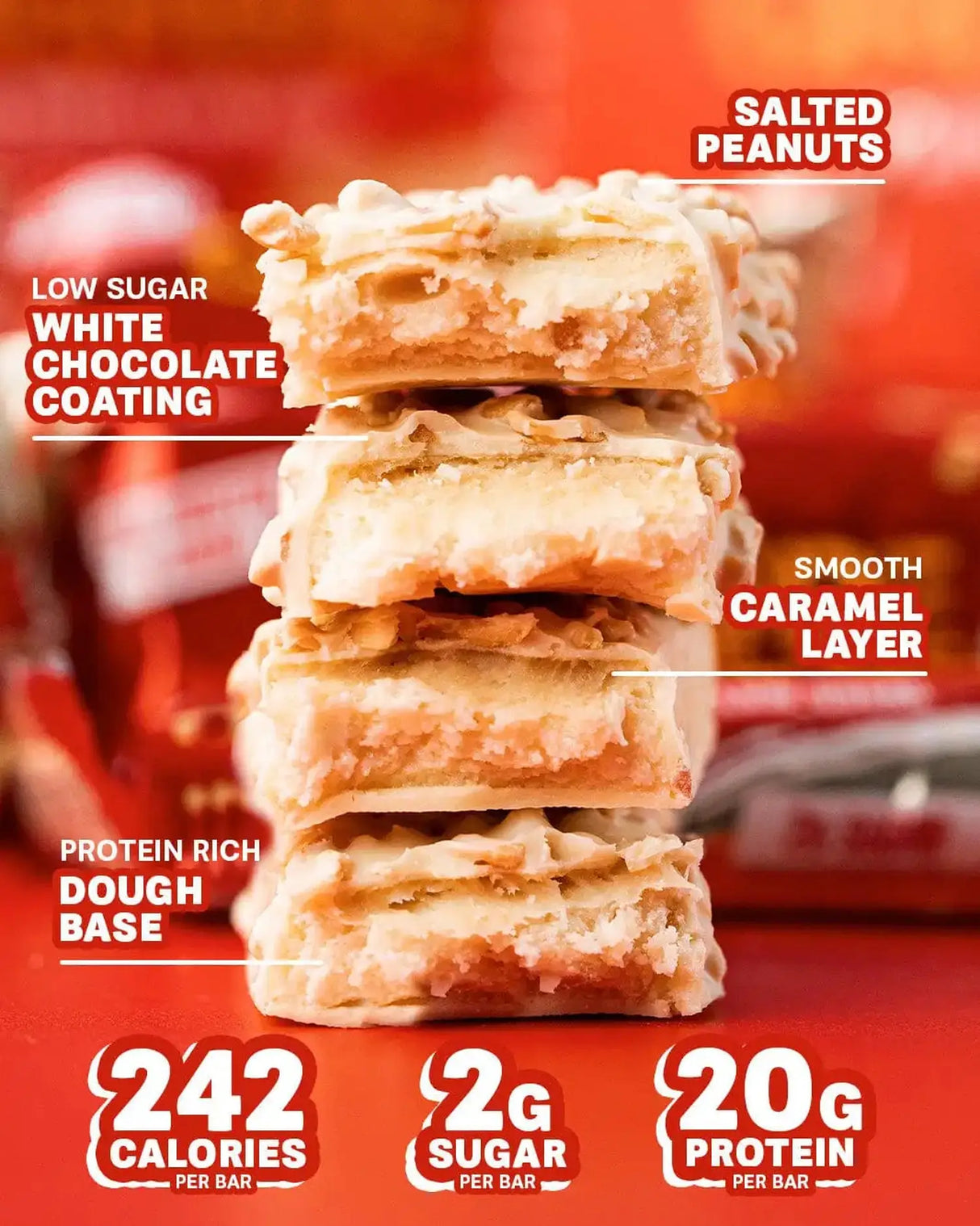 Acheter la barre protéinée Grenade Grenade 60 g au chocolat blanc et aux cacahuètes salées sur HighPowered.ch