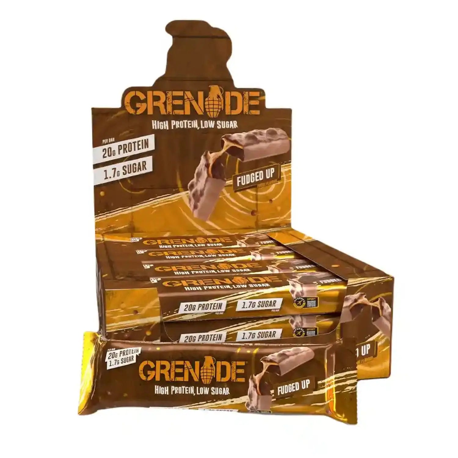 Grenade Grenade Protein Bar 12 x 60 g Fudged Up kaufen bei HighPowered.ch