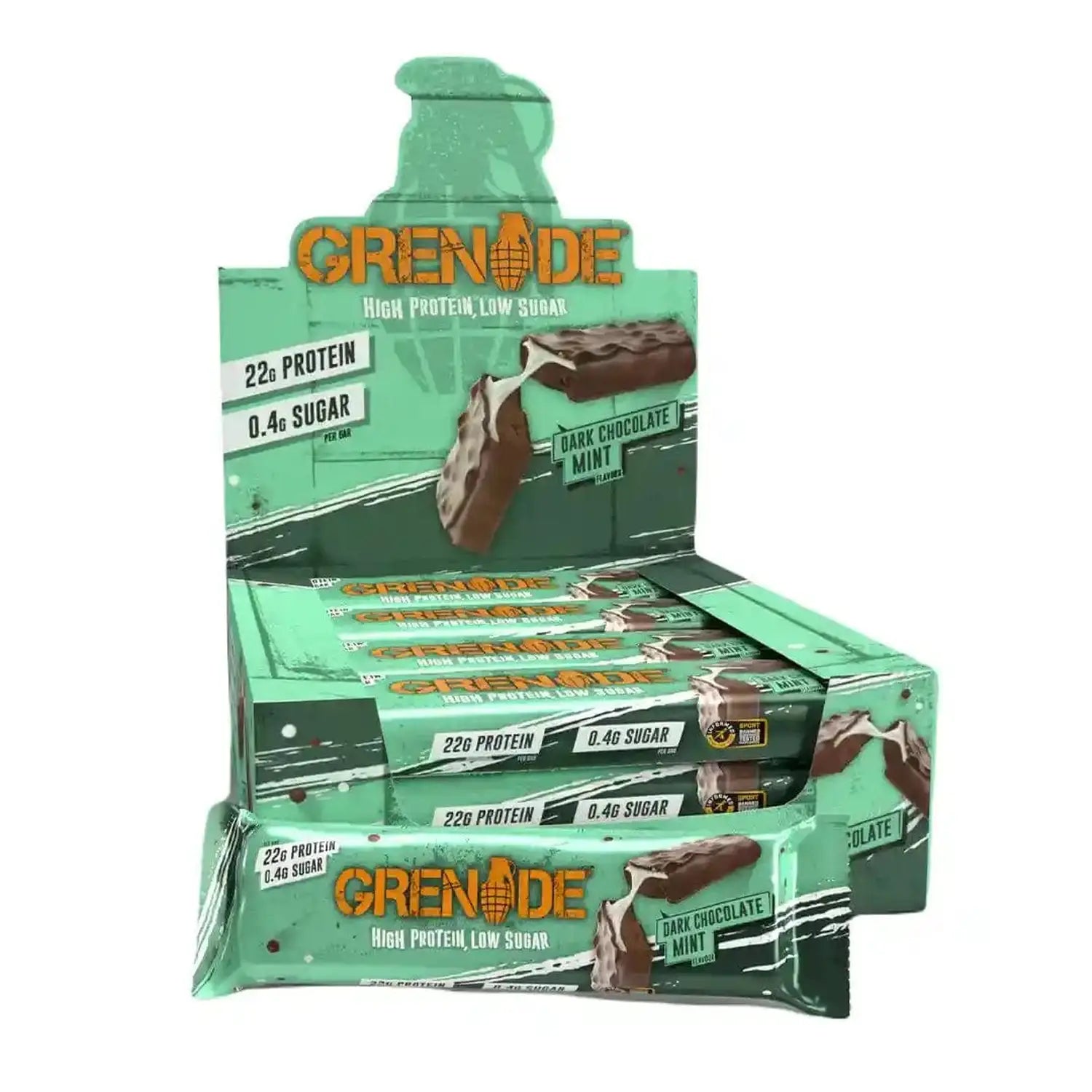 Grenade Grenade Protein Bar 12 x 60 g Dark Choc Mint kaufen bei HighPowered.ch