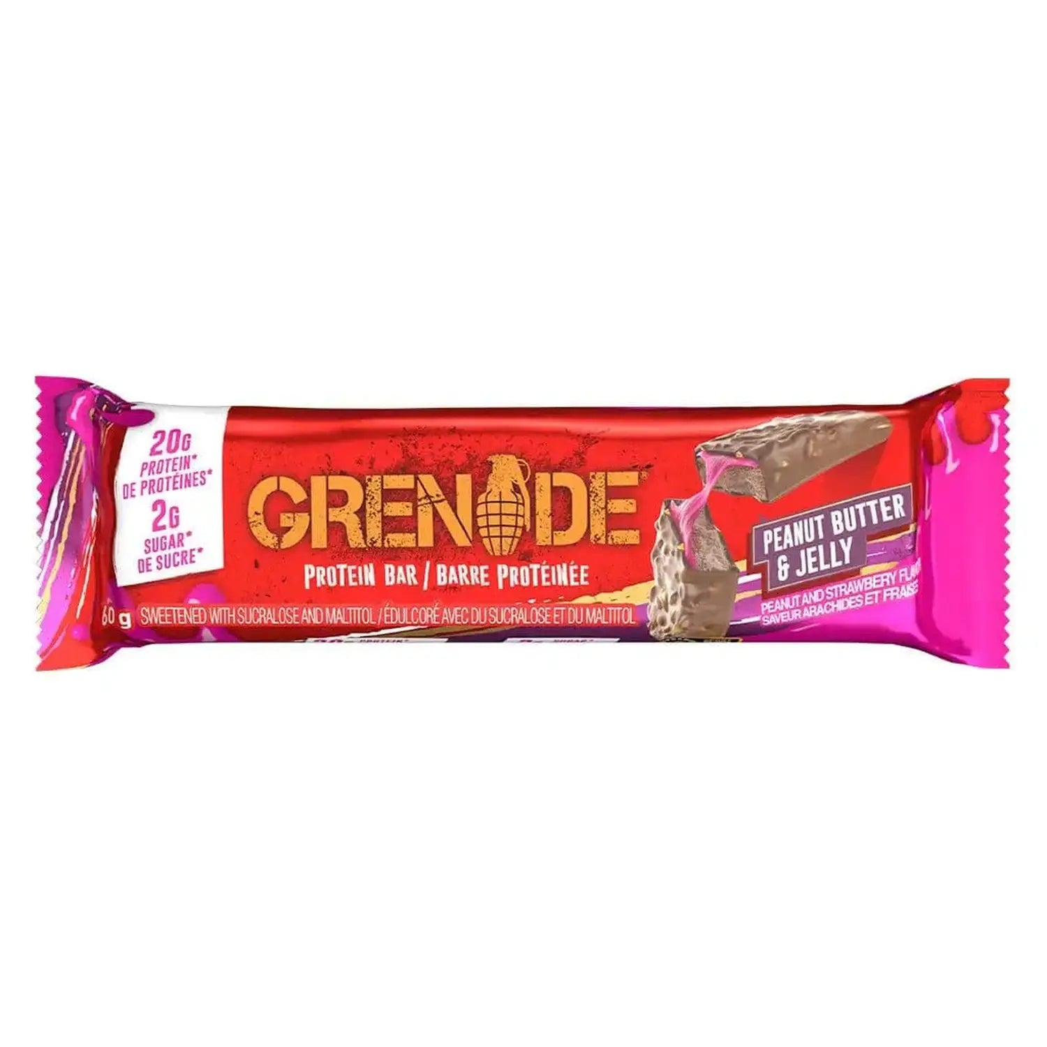 Grenade Grenade Protein Bar 60 g Peanut Butter & Jelly kaufen bei HighPowered.ch