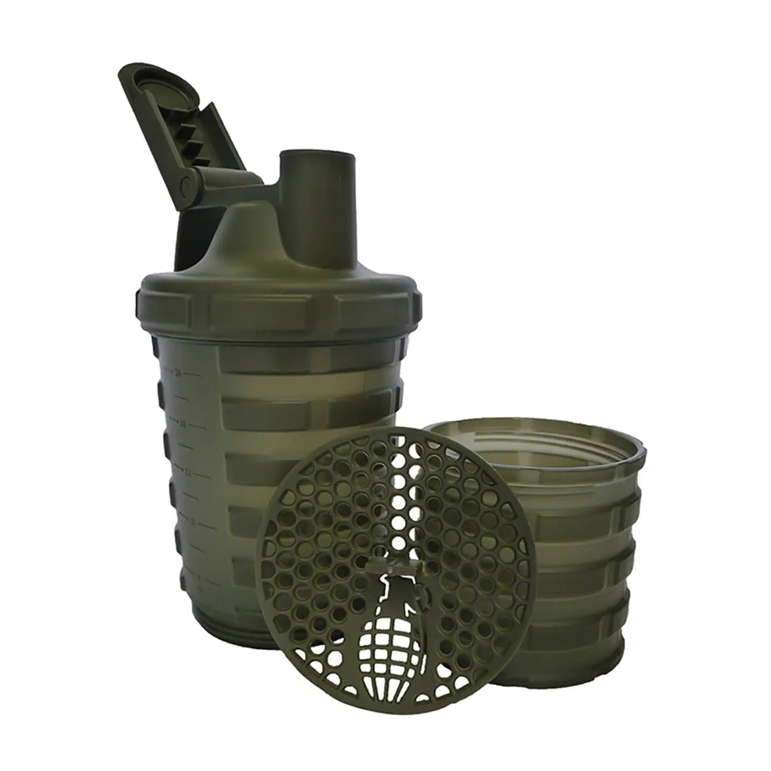Grenade Grenade Shaker mit Aufbewahrungsfach (600 ml) kaufen bei HighPowered.ch