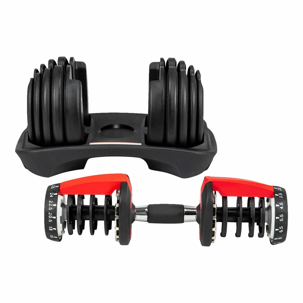 Achetez l'haltère réglable HighPowered de 2,5 à 24 kg sur HighPowered.ch