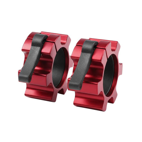 Acheter des colliers en aluminium rouges (colliers de haltères 50 mm) -  Colliers de haltères HighPowered  - Boutique en ligne de fitness