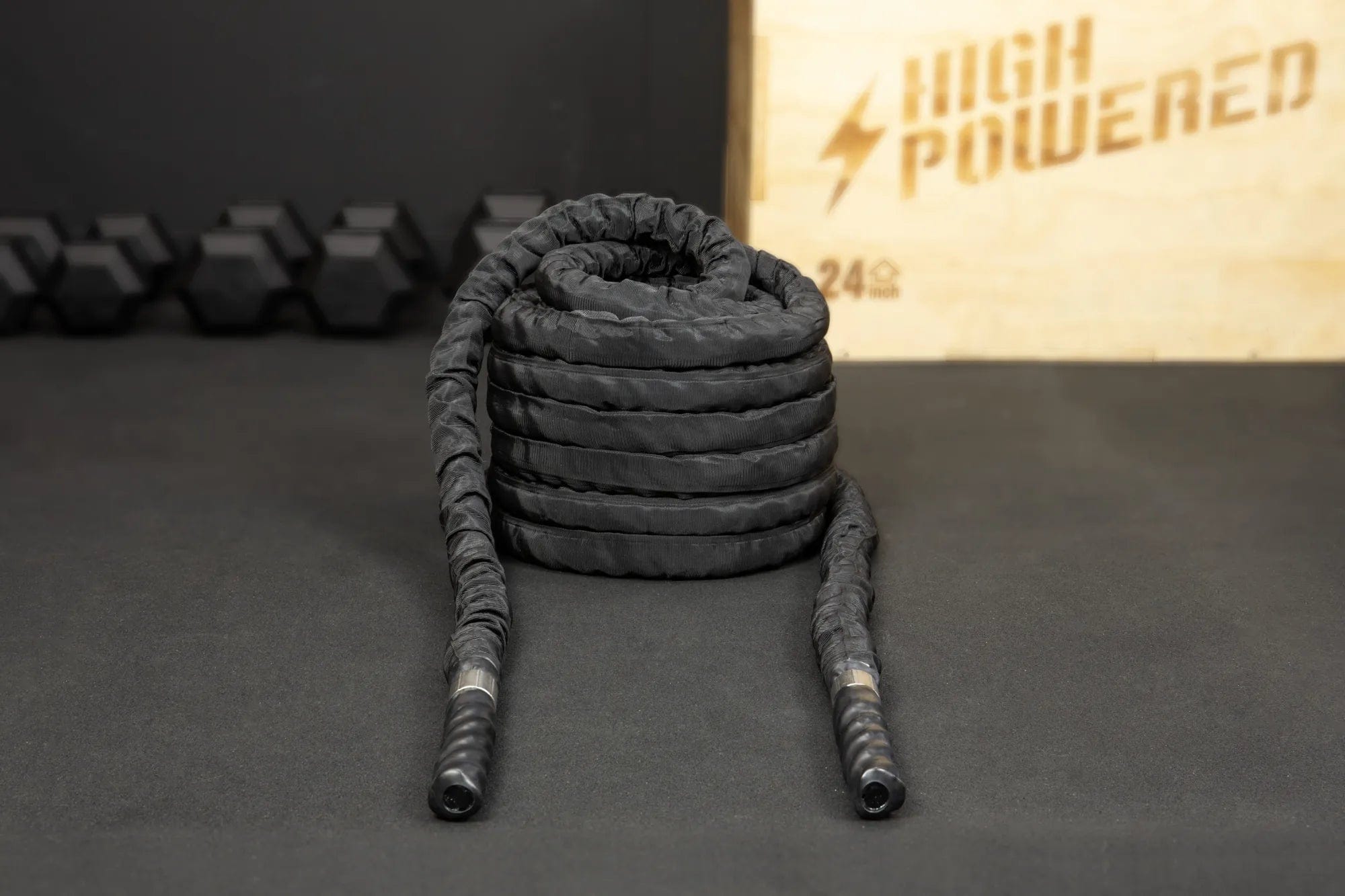 Battle Rope (15m x 3.8cm) inkl. Wandhalterung kaufen -  HighPowered Battle Ropes  - Fitness Onlineshop