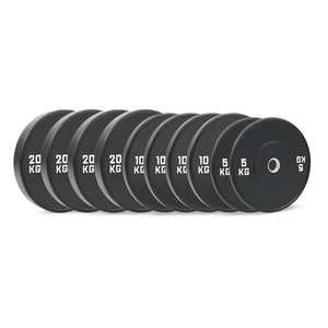HighPowered Bumper Plates Set (Black) Elite (130 kg) kaufen bei HighPowered.ch