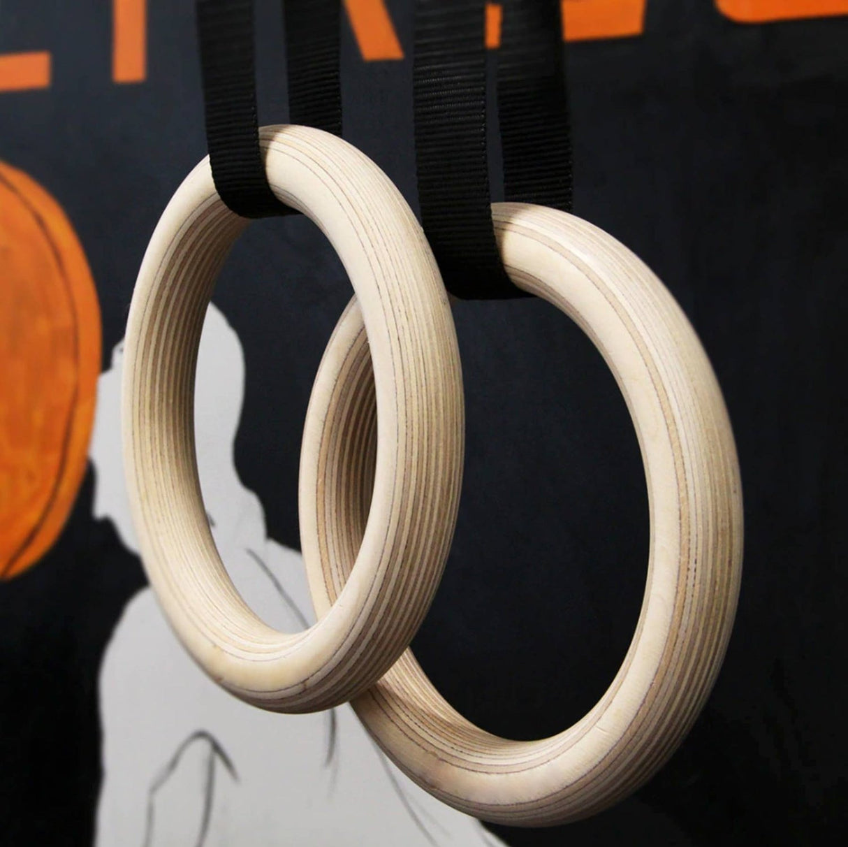 Achetez des anneaux de gymnastique de compétition HighPowered (anneaux de fitness en bois) sur HighPowered.ch