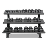 Buy Hexagon Dumbbell Set (1-20 kg, 14 pairs) with Storage Rack - HighPowered Dumbbell Sets - Fitness Online Store