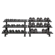 Hexagon Dumbbell Set (Kurzhanteln) 1-40kg (22 Paare) mit 2 Storage Racks kaufen -  HighPowered Kurzhantel Sets  - Fitness Onlineshop