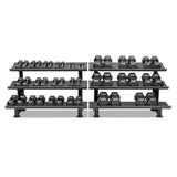Buy Hexagon Dumbbell Set (1-40 kg, 22 pairs) with 2 Storage Racks - HighPowered Dumbbell Sets - Fitness Online Store