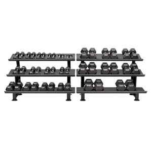 Hexagon Dumbbell Set (Kurzhanteln) 1-40kg (22 Paare) mit 2 Storage Racks kaufen -  HighPowered Kurzhantel Sets  - Fitness Onlineshop
