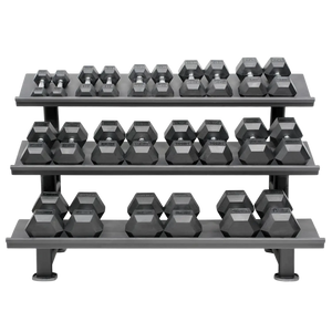 Hexagon Dumbbell Set (Kurzhanteln) 3-30kg (12 Paare) mit Storage Rack kaufen -  HighPowered Kurzhantel Sets  - Fitness Onlineshop